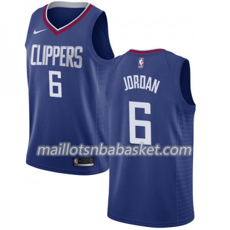 Maillot Homme Los Angeles Clippers DeAndre Jordan 6 Nike 2017-18 Bleu Swingman